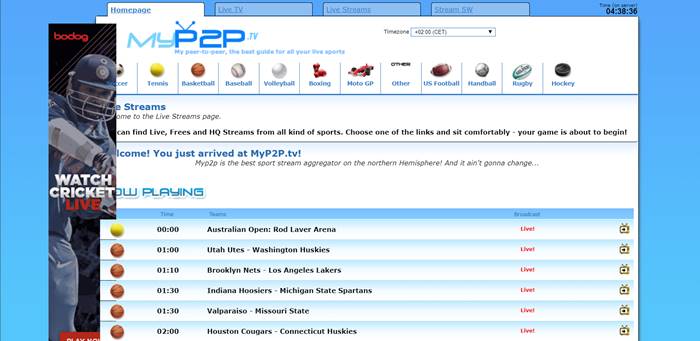 MyP2P : Safe Sites To Stream Sports
