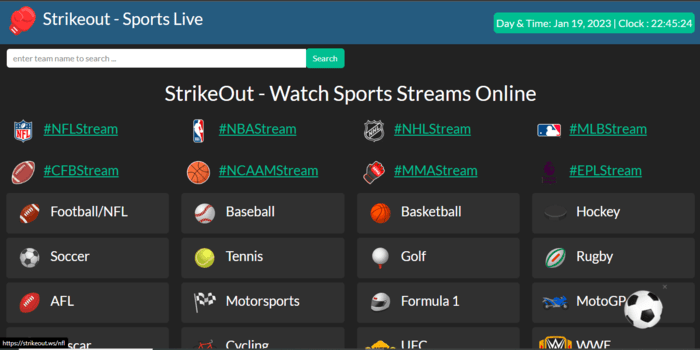Strike Out the Side : Free Sports Streaming Site